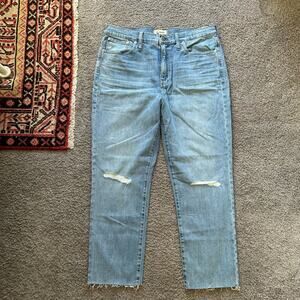 NWT: Madewell High-Rise Slim Crop Boyjean